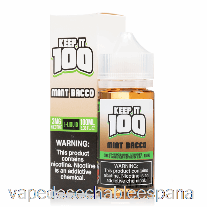 Vape España Mint Bacco - Mantenlo 100 - 100ml 0mg